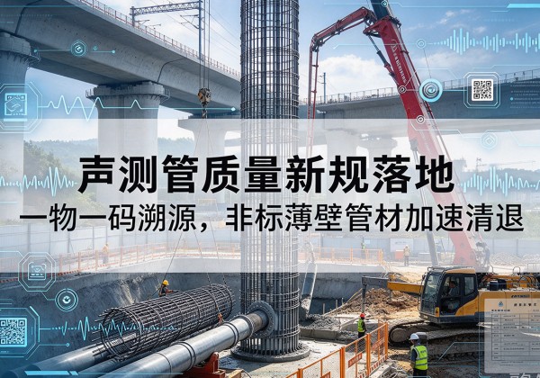 临澧声测管质量新规落地，一物一码溯源，非标薄壁管材加速清退